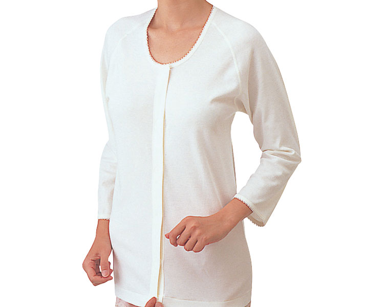 여성 7부 전면 오픈 원터치 내의 MU-340 M 화이트