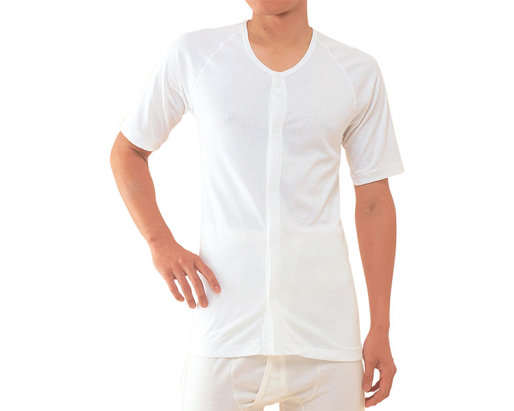 남성 5부 전면오픈 원터치 내의 No.2 L 오프화이트