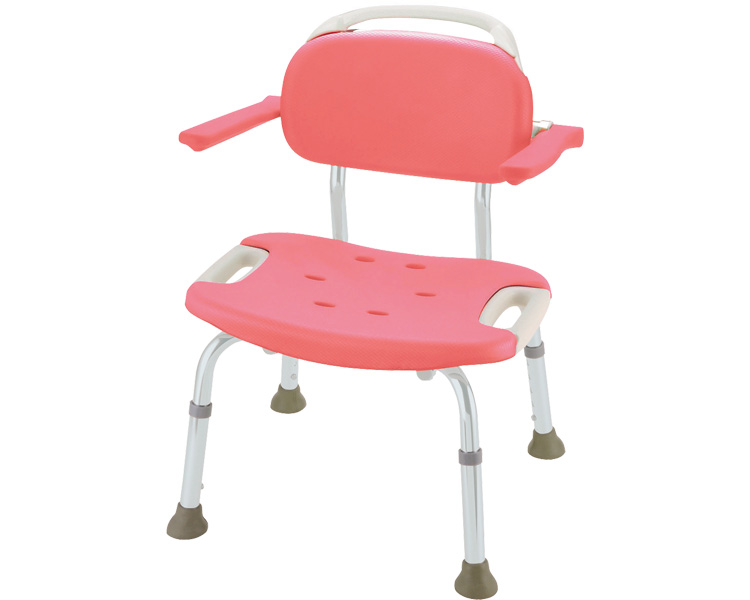 목욕의자 와이드형 (팔걸이 있음) 49351 핑크