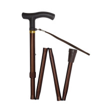 경량 접이식 지팡이 (소형그립) MK59-1 브라운