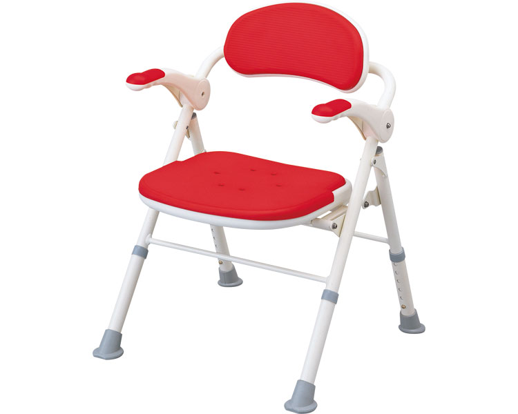 안주 접이식 목욕의자 TS 좌면 각형 535-466 레드