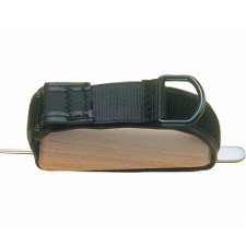 만능커프 가죽 고정 밴드 (나무 손잡이 포함) H-2 관통개 블랙