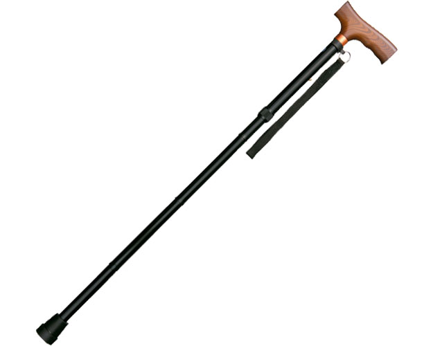 알루미늄 경량 접이식 지팡이 베이직 22mm 0401-BO4812 블랙