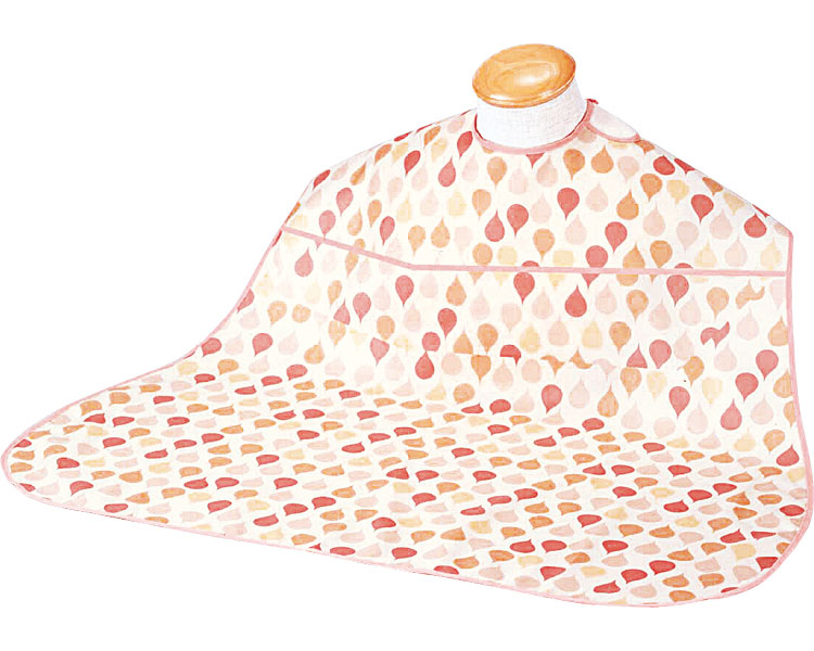 소프라피렌 식사용 앞치마 물방울무늬 포켓 있음 102251 오렌지