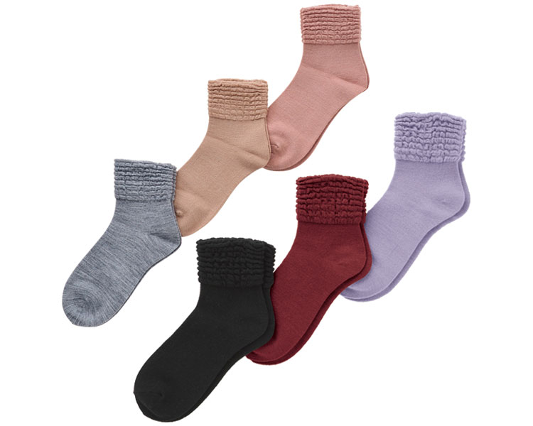 무압박 여성 가을·겨울용 양말 3111H 버건디