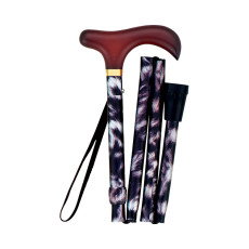 꽃무늬 컴팩트 접이식 지팡이