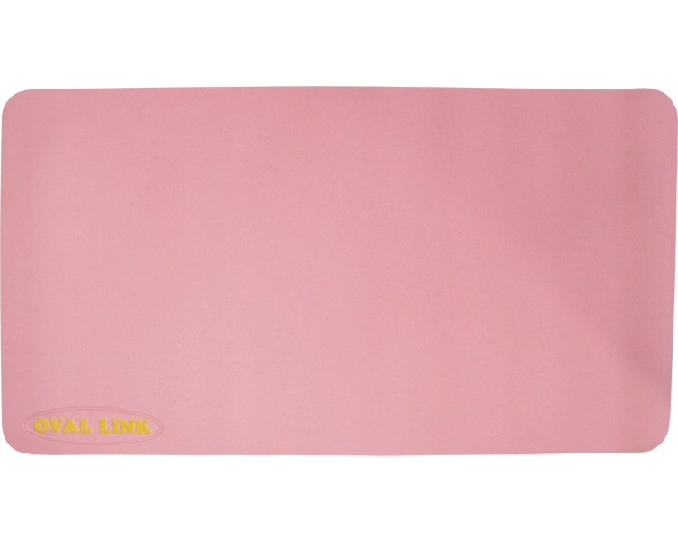 미끄럼방지 타원형 링크 매트 L 사이즈 핑크