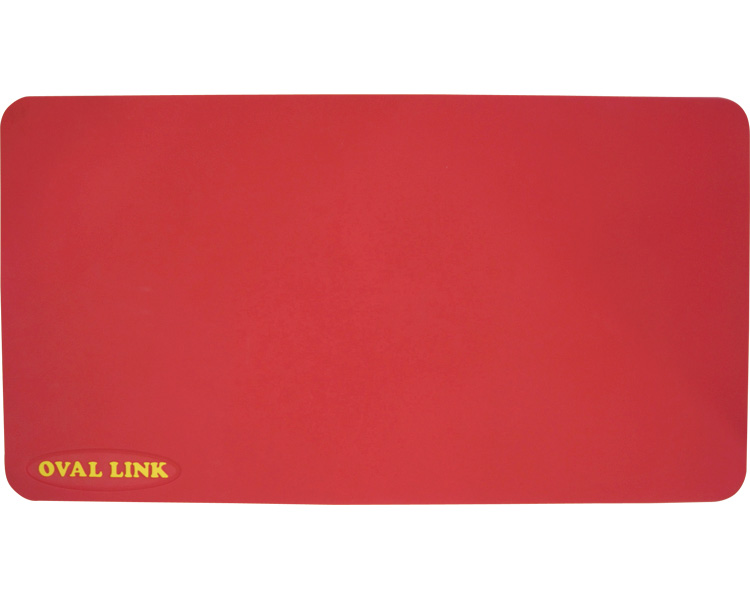 미끄럼방지 타원형 링크 매트 M사이즈 레드