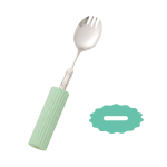 구부려 사용 실리콘 스펀지 부착 R-21/SS-2 숟가락 포크 겸용(대)