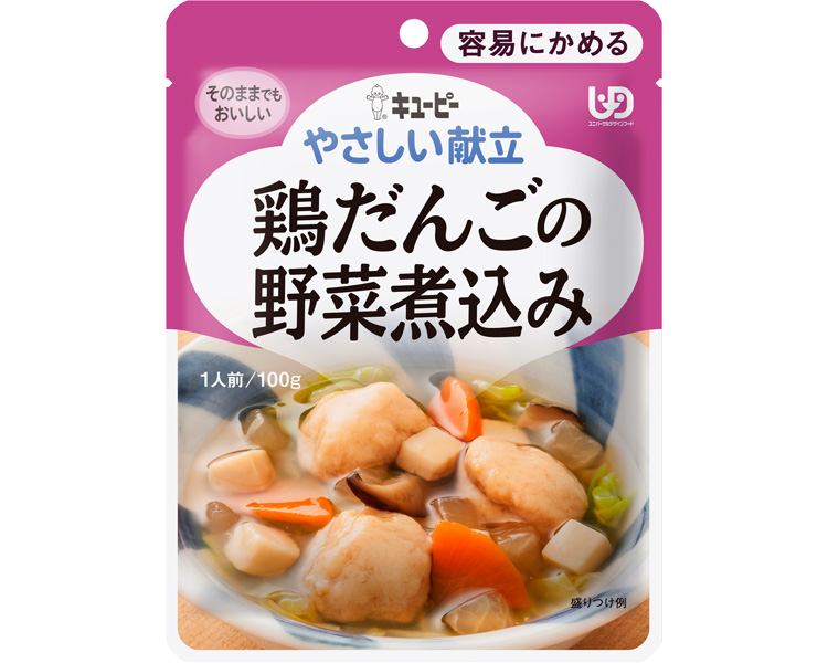 큐피 부드러운 닭고지 완자 채소 조림 (Y1-4) 18985 100g