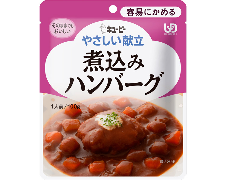 큐피 부드러운 조림 함박스테이크 (Y1-8) 363834 100g