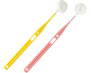 모아브러시 칫솔 2색 1세트 옐로우 & 핑크 각 1 개