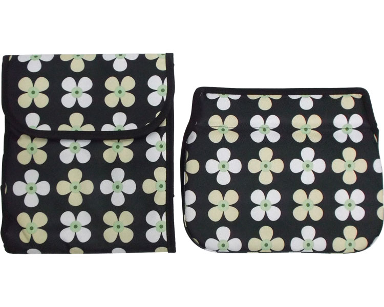앙상블 전용 가방 세트 꽃무늬(검은 바탕)