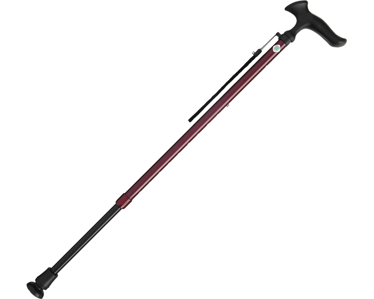 카루가모E 길이조절 지팡이 WB3738 레드