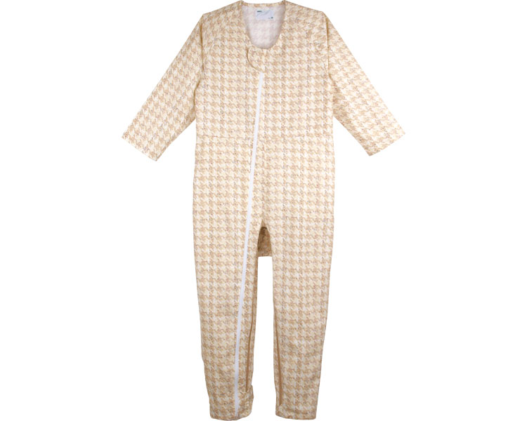 컨비네이션 Ⅱ 풀 오픈형 환자복 5638-A LL 티도리베이지