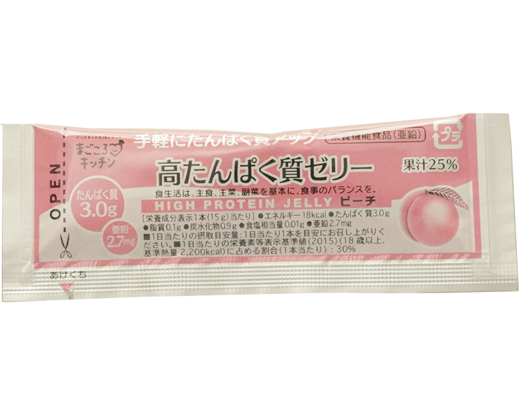 진심으로 키친 고단백 젤리 복승아 맛 15g×20봉