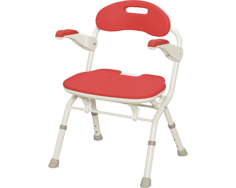 안주 접이식 목욕의자 FS 536-050 레드