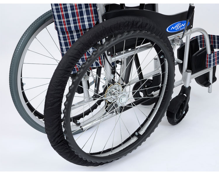 휠체어 타이어 RAKU 커버 (앞뒤 1대분) SR-120B 블랙 6-22 22인치용