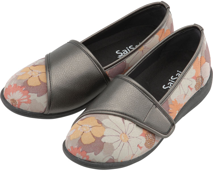 SaiSai 플라워 프린트 W940 여성 23.5cm 플로럴 오렌지