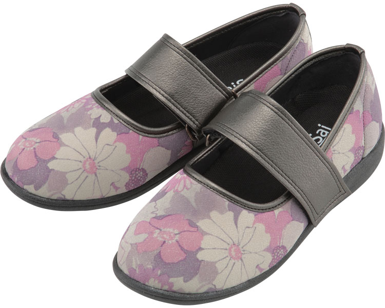 SaiSai 플라워 프린트 W941 여성 26.0cm 플로럴 퍼플