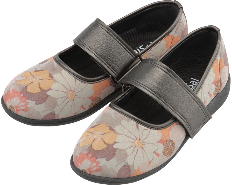 SaiSai 플라워 프린트 W941 여성 22.0cm 플로럴 오렌지