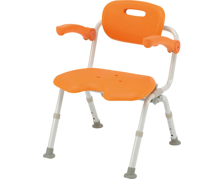 유클리어 목욕의자 와이드 SPU형 접이식N PN-L41621D 오렌지