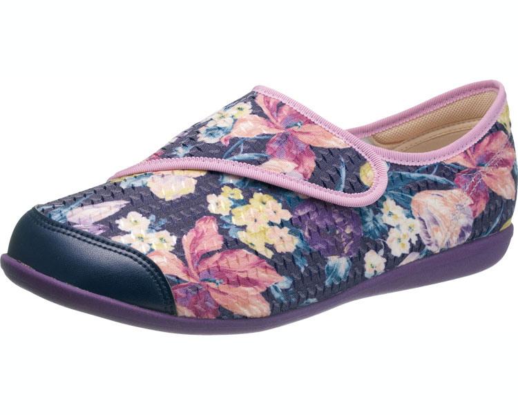 쾌보주의 L131RS 여성 21.5cm 네이비 패턴