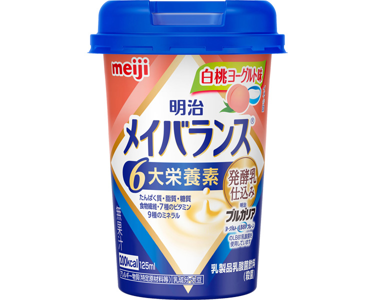 메이지 메이밸런스 6대 영양소 영양음료 200kcal 백도 요구르트 맛 1415456 125mL