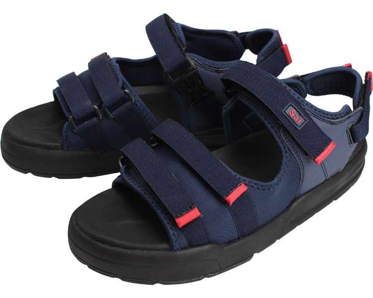 SaiSai 저스트 핏 샌들 WG520 남녀공용 S 네이비