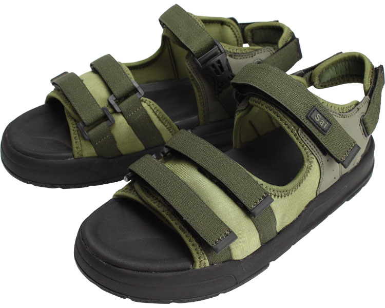 SaiSai 저스트 핏 샌들 WG520 남녀공용 M 카키