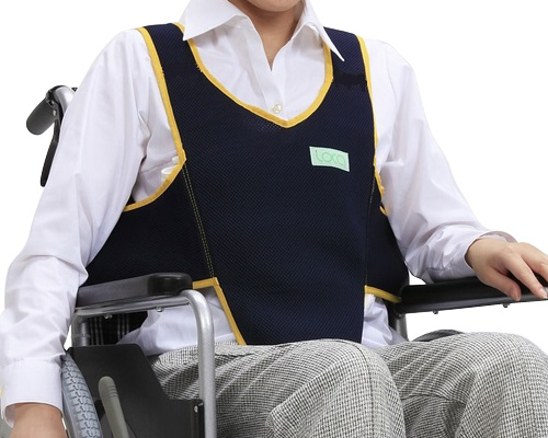 휠체어 원터치 벨트 키퍼 에코 (메쉬) 403657-19 네이비