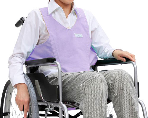 휠체어 원터치 벨트 키퍼Ⅱ (리버시블) 403654-132 퍼플×모카