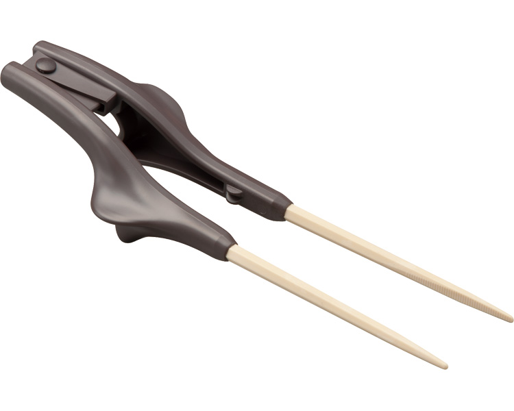 하시조군 클리어 실버 젓가락 S-12 갈색(22cm) 오른손용