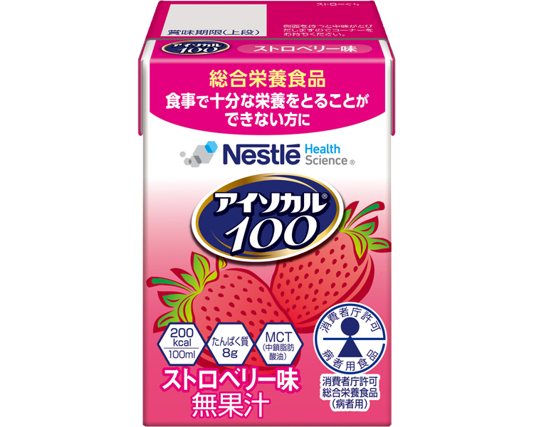 네슬레 아이소칼100 환자 영양식 200kcal 딸기 맛 100mL