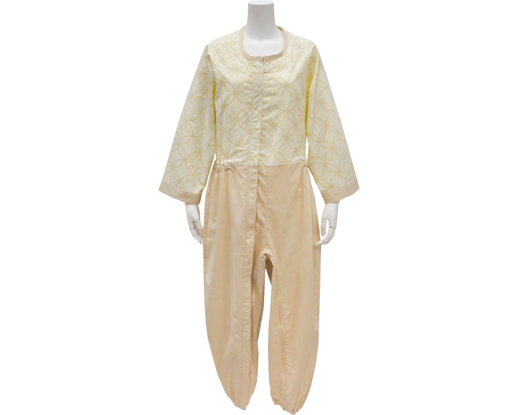 간병용 풀 오픈형 환자복 L 옐로우