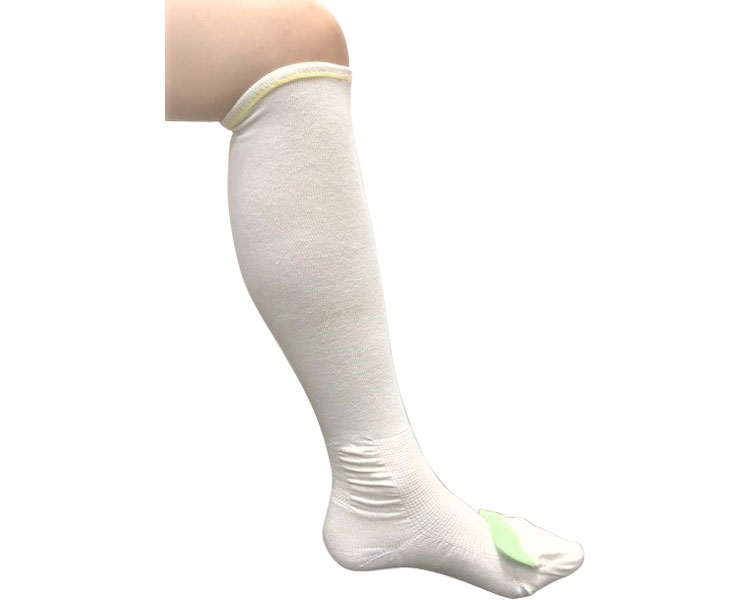 서지컬 하이삭스 MKS24L 발목L 발바닥24-25.5cm 화이트×옐로우(2개 1세트)