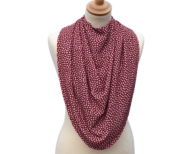 파슈미나 드레이프 앞치마 핑크 도트 프리