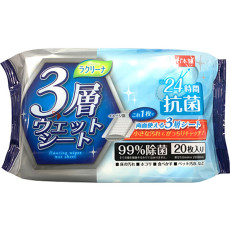 24시간 항균 바닥용 3중 물티슈
