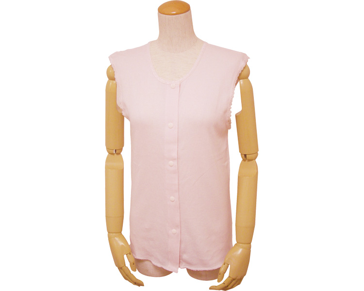 여성 앞여밈 런닝형 내의(플라스틱 단추식) 43265 S 피치