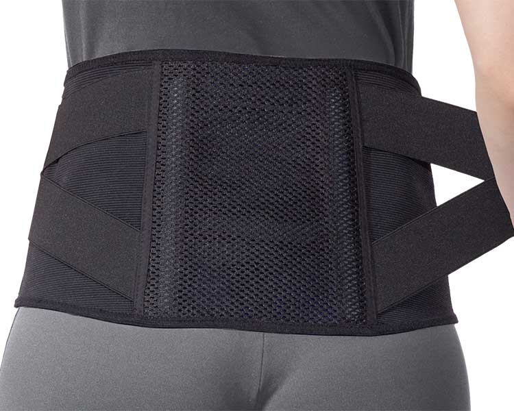 런백 소프트2 허리 보호대 34075 LL 블랙