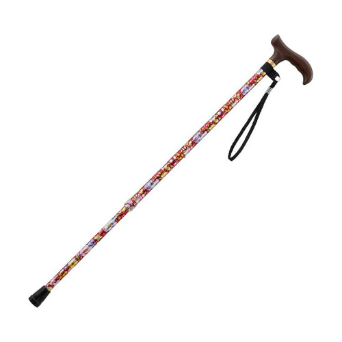 카이엔타이 스마일 지팡이 슬림형 CX-07028 붉은 꽃무늬