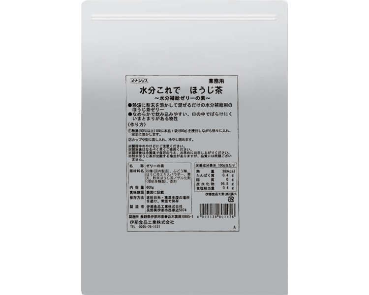 이나쇼쿠 수분 보충 젤리 호지차 맛 600g