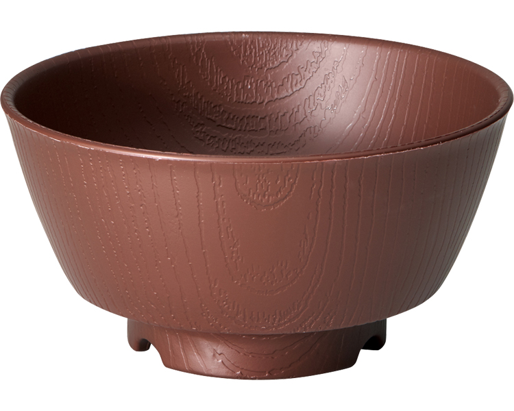 목재 풍 잡기 쉬운 국그릇 NBLS2B 브라운