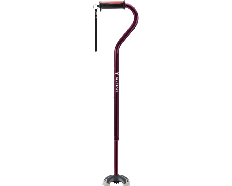 오프셋 대나무 네발 지팡이 104871 와인레드