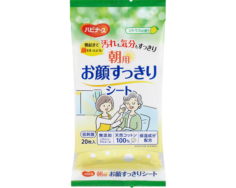 아침용 상쾌 클렌징 시트 1039972 20매입 시트러스향
