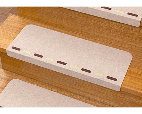 야광 계단 미끄럼방지 패드 15매입 KX-81 연베이지