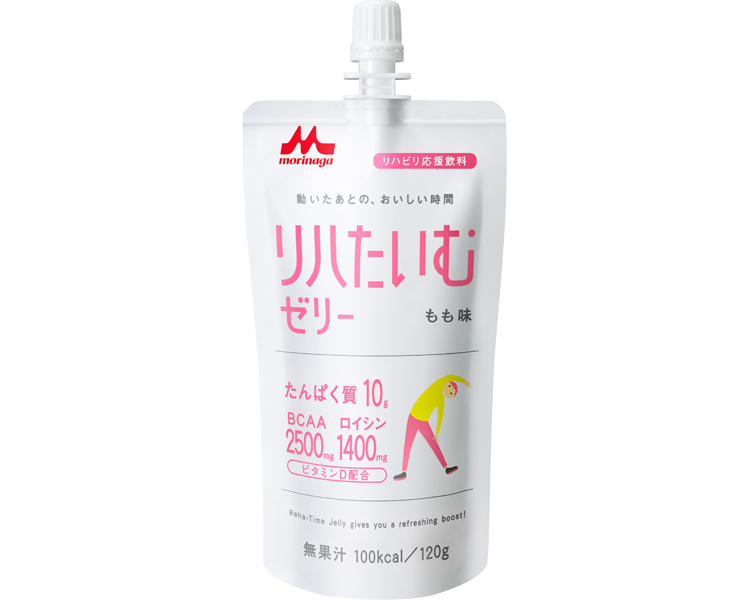 모리나가 리아타임 단백질 10g BCAA 함유 젤리 복숭아 맛 658613 120g