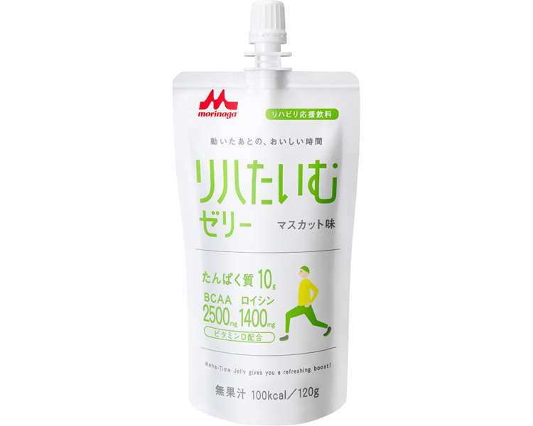 모리나가 리아 타임 단백질 10g BCAA 함유 젤리 청포도 맛 658612 120g